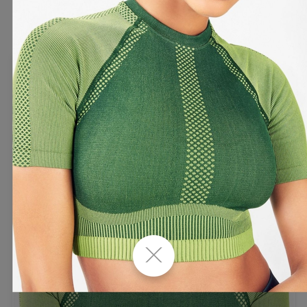 NWT fabletics crop top set